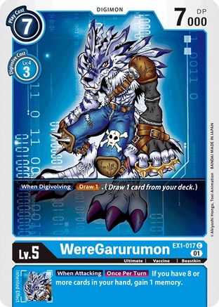 WereGarurumon (EX1-017) - Classic Collection - Premium Digimon Single from Bandai - Just $0.25! Shop now at Game Crave Tournament Store