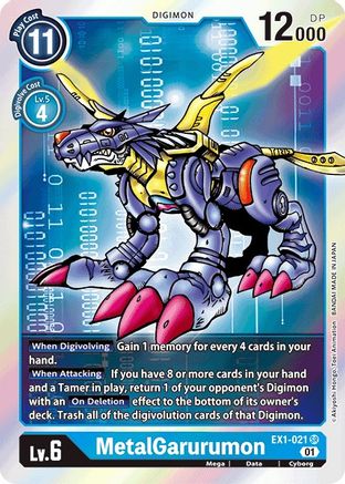 MetalGarurumon (EX1-021) - Classic Collection Foil - Premium Digimon Single from Bandai - Just $0.09! Shop now at Game Crave Tournament Store