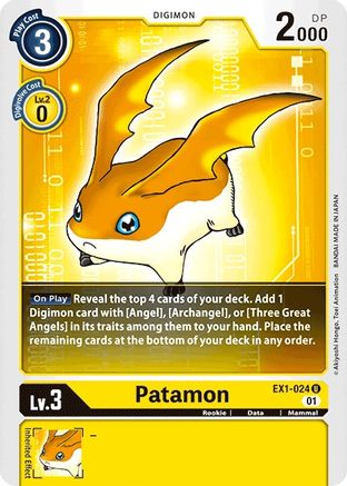 Patamon (EX1-024) - Classic Collection - Premium Digimon Single from Bandai - Just $0.08! Shop now at Game Crave Tournament Store