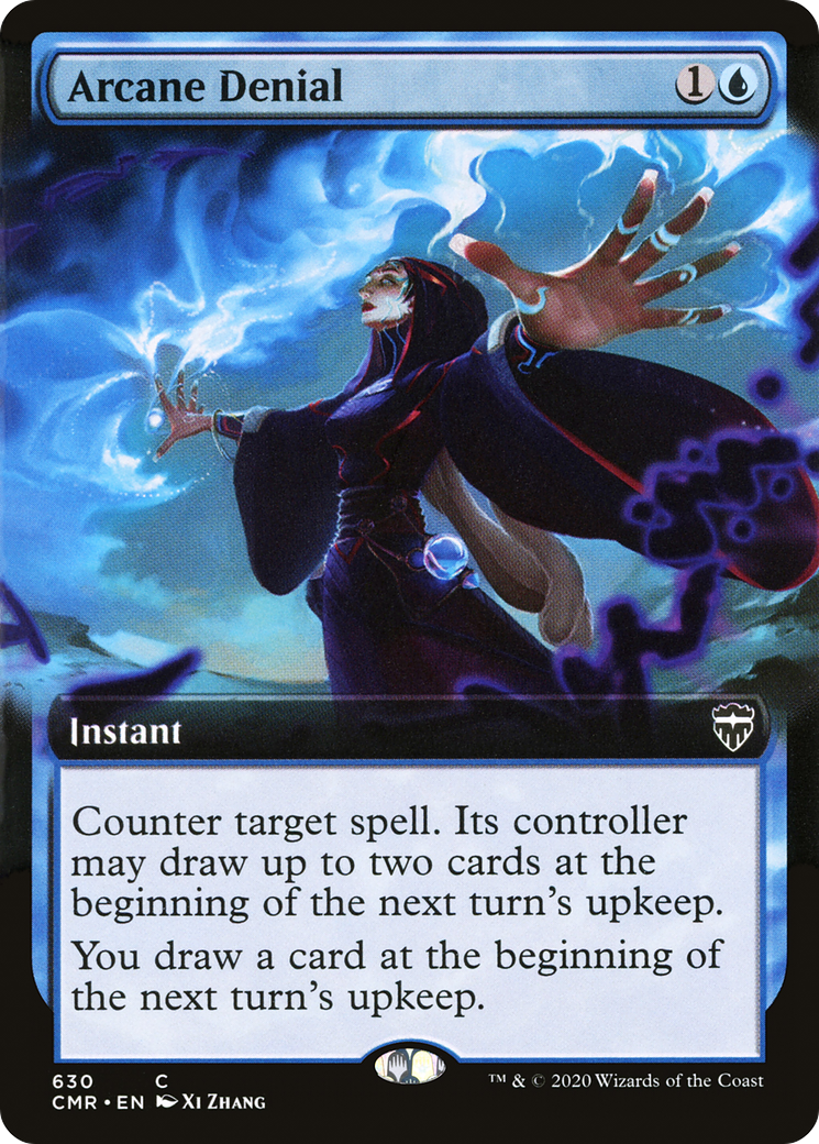 Arcane Denial (CMR-630) - Commander Legends: (Extended Art) Foil - Premium MTG Single from Wizards of the Coast - Just $7.15! Shop now at Game Crave Tournament Store