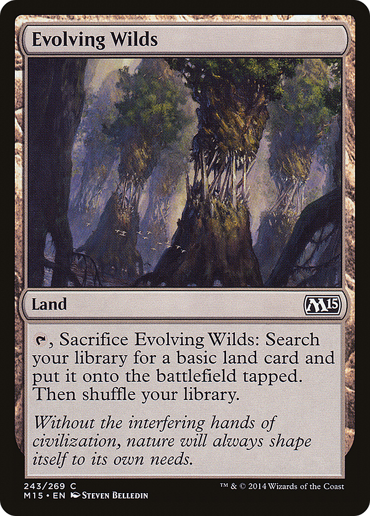 Evolving Wilds (M15-243) - Magic 2015 - Premium MTG Single from Wizards of the Coast - Just $0.08! Shop now at Game Crave Tournament Store
