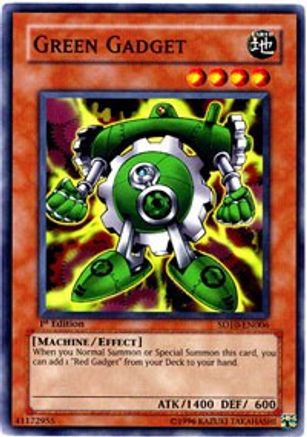 Green Gadget (SD10-EN006) - Structure Deck: Machine Re-Volt Unlimited - Premium Yugioh Single from Konami - Just $0.13! Shop now at Game Crave Tournament Store