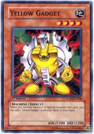 Yellow Gadget (SD10-EN008) - Structure Deck: Machine Re-Volt 1st Edition - Premium Yugioh Single from Konami - Just $0.08! Shop now at Game Crave Tournament Store