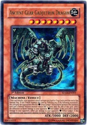Ancient Gear Gadjiltron Dragon (SD10-EN001) - Structure Deck: Machine Re-Volt Unlimited - Premium Yugioh Single from Konami - Just $1.98! Shop now at Game Crave Tournament Store