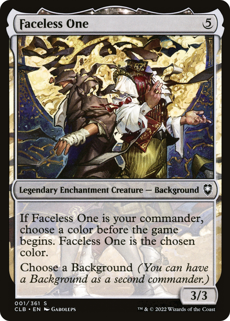 Faceless One (CLB-001) - Commander Legends: Battle for Baldur's Gate - Premium MTG Single from Wizards of the Coast - Just $0.08! Shop now at Game Crave Tournament Store