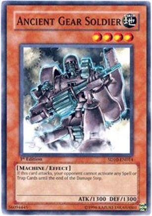 Ancient Gear Soldier (SD10-EN014) - Structure Deck: Machine Re-Volt Unlimited - Premium Yugioh Single from Konami - Just $0.34! Shop now at Game Crave Tournament Store