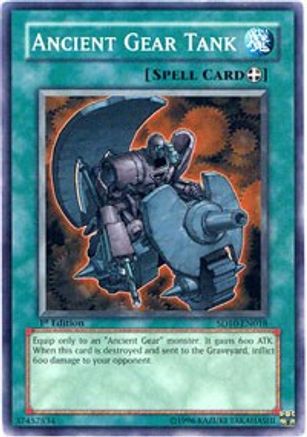Ancient Gear Tank (SD10-EN018) - Structure Deck: Machine Re-Volt Unlimited - Premium Yugioh Single from Konami - Just $0.51! Shop now at Game Crave Tournament Store