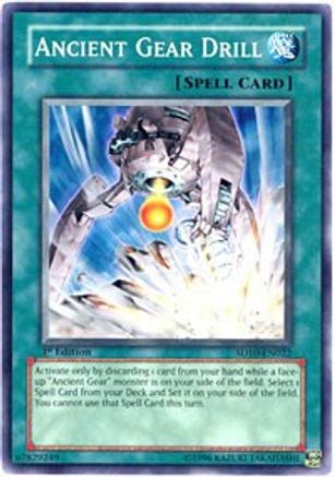 Ancient Gear Drill (SD10-EN022) - Structure Deck: Machine Re-Volt 1st Edition - Premium Yugioh Single from Konami - Just $0.25! Shop now at Game Crave Tournament Store