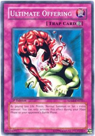 Ultimate Offering (SD10-EN032) - Structure Deck: Machine Re-Volt Unlimited - Premium Yugioh Single from Konami - Just $0.55! Shop now at Game Crave Tournament Store