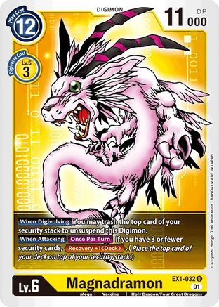 Magnadramon (EX1-032) - Classic Collection - Premium Digimon Single from Bandai - Just $0.08! Shop now at Game Crave Tournament Store