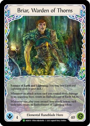 Briar, Warden of Thorns - HER050 (HER050) - Flesh and Blood: Promo Cards Rainbow Foil - Premium Flesh And Blood Single from Legend Story Studios - Just $0.81! Shop now at Game Crave Tournament Store