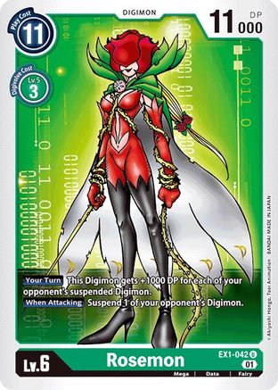 Rosemon (EX1-042) - Classic Collection - Premium Digimon Single from Bandai - Just $0.08! Shop now at Game Crave Tournament Store