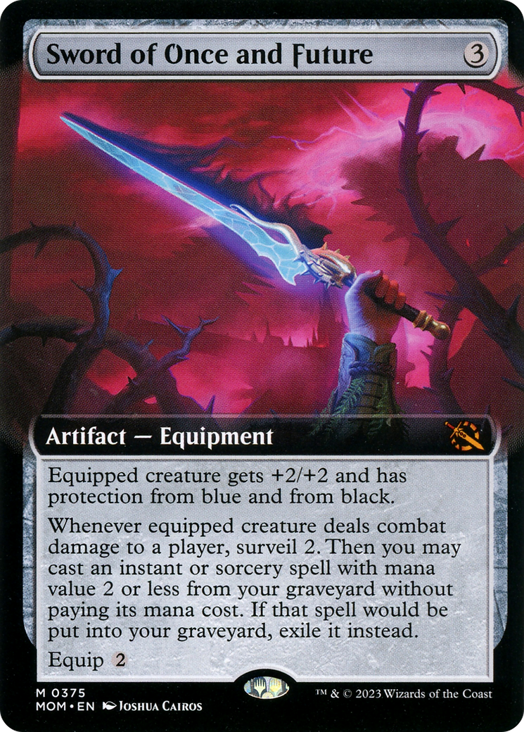 Sword of Once and Future (MOM-375) - March of the Machine: (Extended Art) Foil - Premium MTG Single from Wizards of the Coast - Just $1.30! Shop now at Game Crave Tournament Store