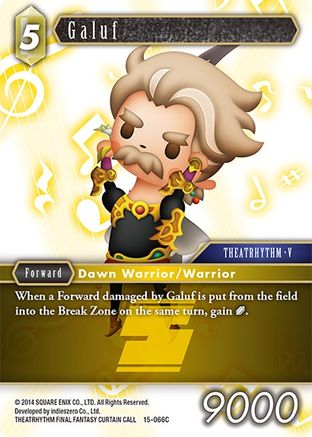 Galuf (CRYSTAL DOMINION) Foil - Premium Final Fantasy Single from Crystal Dominion - Just $0.43! Shop now at Game Crave Tournament Store