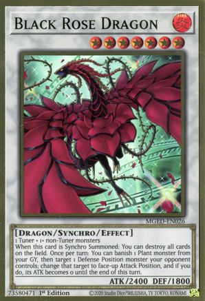 Black Rose Dragon (Alternate Art) (MGED-EN026) - Maximum Gold: El Dorado 1st Edition - Premium Yugioh Single from Konami - Just $1! Shop now at Game Crave Tournament Store