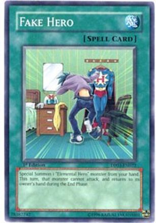 Fake Hero (DP03-EN022) - Duelist Pack 3: Jaden Yuki 2 1st Edition - Premium Yugioh Single from Konami - Just $0.25! Shop now at Game Crave Tournament Store