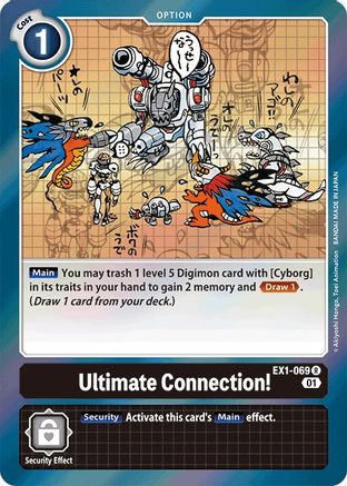 Ultimate Connection! (EX1-069) - Classic Collection Foil - Premium Digimon Single from Bandai - Just $0.25! Shop now at Game Crave Tournament Store