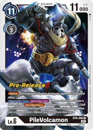 PileVolcamon (BT6-066) - Double Diamond Pre-Release Cards Foil - Premium Digimon Single from Bandai - Just $0.25! Shop now at Game Crave Tournament Store