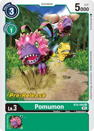 Pomumon (BT6-046) - Double Diamond Pre-Release Cards Foil - Premium Digimon Single from Bandai - Just $0.25! Shop now at Game Crave Tournament Store