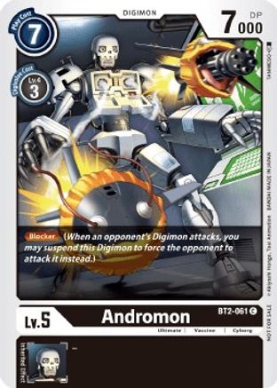 Andromon (Double Diamond Pre-Release) (BT2-061) - Release Special Booster - Premium Digimon Single from Bandai - Just $0.25! Shop now at Game Crave Tournament Store