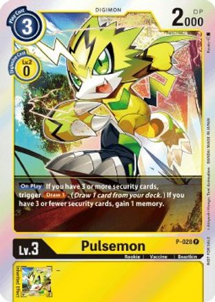Pulsemon - P-028 (Double Diamond Pre-Release) (P-028) - Digimon Promotion Cards Foil - Premium Digimon Single from Bandai - Just $0.24! Shop now at Game Crave Tournament Store