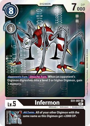 Infermon (EX1-051) - Classic Collection Foil - Premium Digimon Single from Bandai - Just $0.25! Shop now at Game Crave Tournament Store