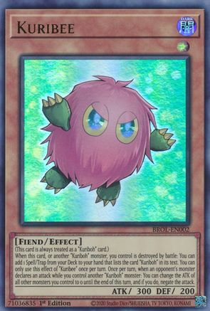 Kuribee (BROL-EN002) - Brothers of Legend 1st Edition - Premium Yugioh Single from Konami - Just $0.32! Shop now at Game Crave Tournament Store