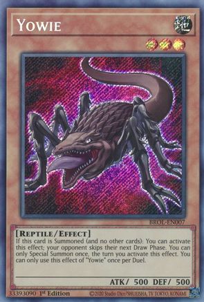 Yowie (BROL-EN007) - Brothers of Legend 1st Edition - Premium Yugioh Single from Konami - Just $0.25! Shop now at Game Crave Tournament Store