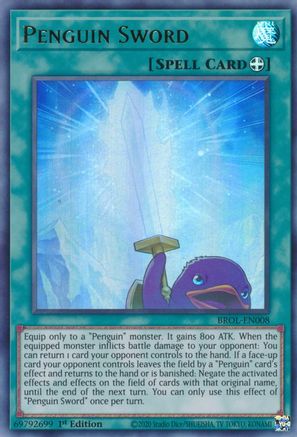 Penguin Sword (BROL-EN008) - Brothers of Legend 1st Edition - Premium Yugioh Single from Konami - Just $0.25! Shop now at Game Crave Tournament Store