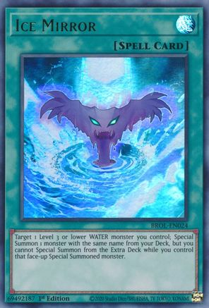 Ice Mirror (BROL-EN024) - Brothers of Legend 1st Edition - Premium Yugioh Single from Konami - Just $0.25! Shop now at Game Crave Tournament Store