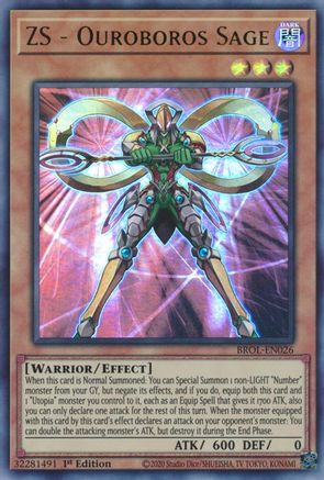 ZS - Ouroboros Sage (BROL-EN026) - Brothers of Legend 1st Edition - Premium Yugioh Single from Konami - Just $0.11! Shop now at Game Crave Tournament Store