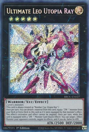 Ultimate Leo Utopia Ray (BROL-EN027) - Brothers of Legend 1st Edition - Premium Yugioh Single from Konami - Just $0.25! Shop now at Game Crave Tournament Store