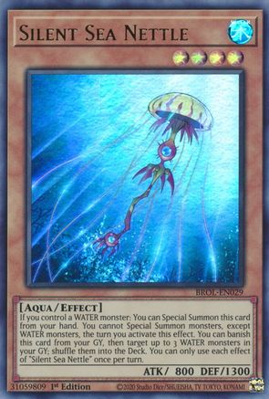 Silent Sea Nettle (BROL-EN029) - Brothers of Legend 1st Edition - Premium Yugioh Single from Konami - Just $0.26! Shop now at Game Crave Tournament Store
