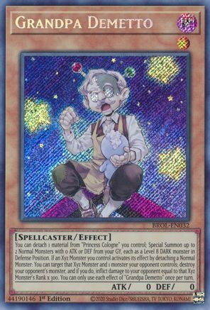 Grandpa Demetto (BROL-EN032) - Brothers of Legend 1st Edition - Premium Yugioh Single from Konami - Just $0.25! Shop now at Game Crave Tournament Store