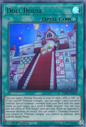 Doll House (BROL-EN033) - Brothers of Legend 1st Edition - Premium Yugioh Single from Konami - Just $0.08! Shop now at Game Crave Tournament Store
