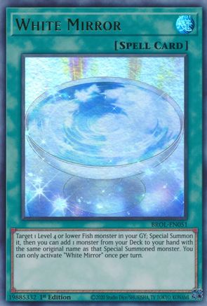 White Mirror (BROL-EN051) - Brothers of Legend 1st Edition - Premium Yugioh Single from Konami - Just $0.25! Shop now at Game Crave Tournament Store