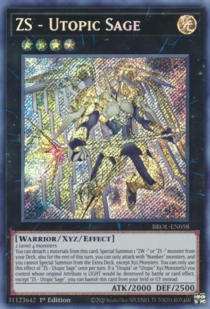 ZS - Utopic Sage (BROL-EN058) - Brothers of Legend 1st Edition - Premium Yugioh Single from Konami - Just $0.25! Shop now at Game Crave Tournament Store