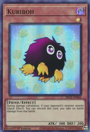 Kuriboh (BROL-EN062) - Brothers of Legend 1st Edition - Premium Yugioh Single from Konami - Just $0.26! Shop now at Game Crave Tournament Store