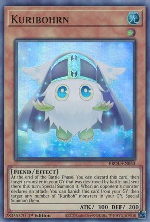 Kuribohrn (BROL-EN063) - Brothers of Legend 1st Edition - Premium Yugioh Single from Konami - Just $0.25! Shop now at Game Crave Tournament Store