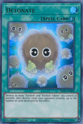 Detonate (BROL-EN065) - Brothers of Legend 1st Edition - Premium Yugioh Single from Konami - Just $0.25! Shop now at Game Crave Tournament Store