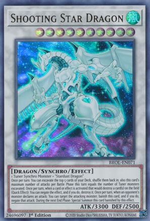 Shooting Star Dragon (BROL-EN071) - Brothers of Legend 1st Edition - Premium Yugioh Single from Konami - Just $0.26! Shop now at Game Crave Tournament Store