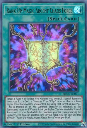 Rank-Up-Magic Argent Chaos Force (BROL-EN091) - Brothers of Legend 1st Edition - Premium Yugioh Single from Konami - Just $0.26! Shop now at Game Crave Tournament Store