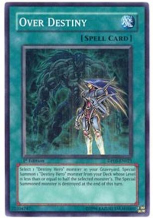 Over Destiny (DP05-EN021) - Duelist Pack 5: Aster Phoenix Unlimited - Premium Yugioh Single from Konami - Just $0.25! Shop now at Game Crave Tournament Store