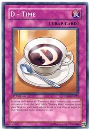 D - Time (DP05-EN025) - Duelist Pack 5: Aster Phoenix Unlimited - Premium Yugioh Single from Konami - Just $0.08! Shop now at Game Crave Tournament Store