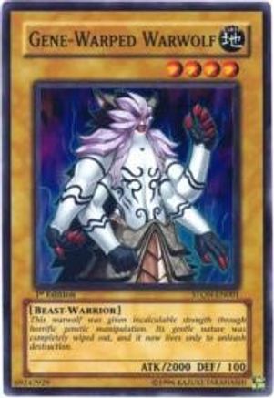 Gene-Warped Warwolf (STON-EN001) - Strike of Neos Unlimited - Premium Yugioh Single from Konami - Just $0.80! Shop now at Game Crave Tournament Store