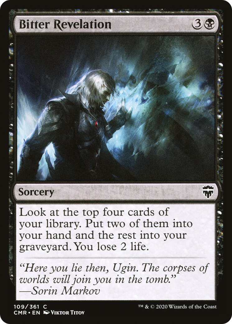 Bitter Revelation (CMR-109) - Commander Legends - Premium MTG Single from Wizards of the Coast - Just $0.08! Shop now at Game Crave Tournament Store