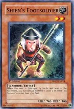 Shien's Footsoldier (STON-EN014) - Strike of Neos 1st Edition - Premium Yugioh Single from Konami - Just $0.27! Shop now at Game Crave Tournament Store