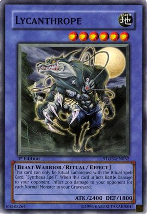 Lycanthrope (STON-EN032) - Strike of Neos 1st Edition - Premium Yugioh Single from Konami - Just $0.25! Shop now at Game Crave Tournament Store