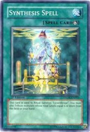 Synthesis Spell (STON-EN043) - Strike of Neos 1st Edition - Premium Yugioh Single from Konami - Just $0.29! Shop now at Game Crave Tournament Store