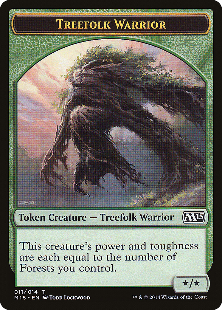 Treefolk Warrior (TM15-011) - Magic 2015 Tokens - Premium MTG Single from Wizards of the Coast - Just $0.10! Shop now at Game Crave Tournament Store